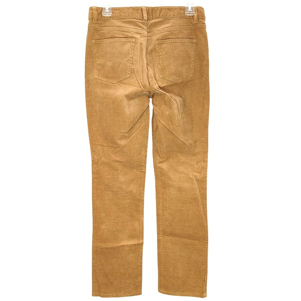 Talbots Heritage Stretch Corduroy Straight Leg Pants Mid Rise Tan Womens Size 6P - Image 2 of 4