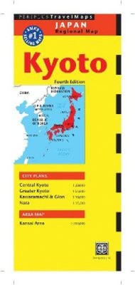Kyoto Reisekarte vierte Auflage von Periplus Redaktion [Blattkarte, gefaltet]