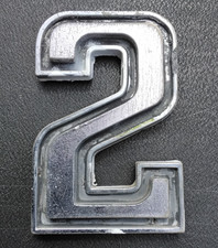2 Only From Oldsmobile 442 Fender Emblem Metal Badge Olds Cutlass 4-4-2