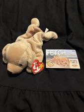 Ty Beanie Baby Fetch the Golden Retriever Excellent Condition With Tags