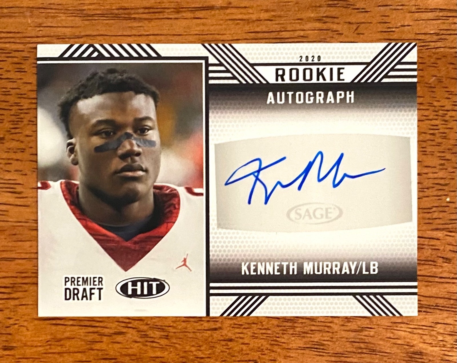 Kenneth Murray Sage Hit Premier Draft Next Level Signatures #NLKM Base