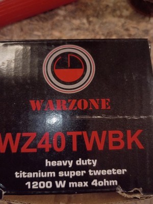 4x Gravity WZ40TW 4800W Heavy Duty Titanium Super Tweeter Loud Speaker 4-Ohms BK