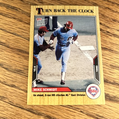 2021 Topps Turn Back the Clock #187 Mike Schmidt Philadelphia Phillies In Hand