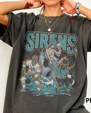 New York Sirens Ice Hockey Skull Hockey Team charcoal color shirt VK11274