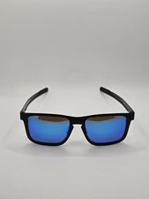 Oakley Holbrook Black Metal Sapphire Blue Prizm, Polarized Sunglasses, OO4123-05