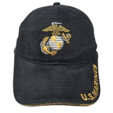Eagle Crest USMC EGA Semper Fi Black One Size Baseball Cap Strapback Hat