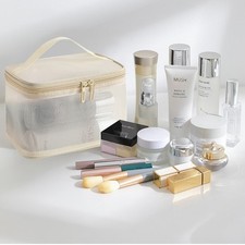 Large Capacity Cosmetic Bag Convenient Toilet Bag Outdoor Travel Storage - Beige