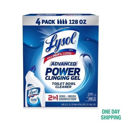 4 PACK - Lysol Advanced Toilet Bowl Gel Cleaner 32 fl oz