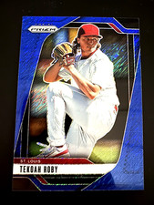2025 Panini Prizm Baseball Tekoah Roby /15 Blue Shimmer #143 Cardinals Prospect