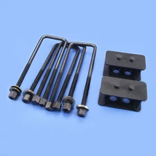 Rear 1.5" Leveling Lift Kit Block U-Bolt 2021-2025 Ford F-150 2WD 4WD