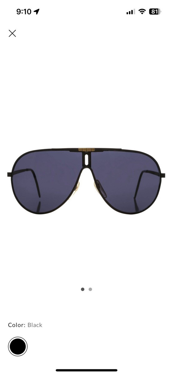 Vintage Museum Sunglasses Sunglass Museum Vintage Fresco Sunglasses By - Black  main image 3