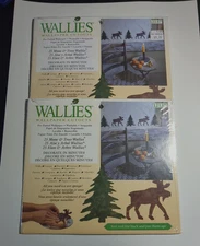Wallies Wallpaper Cutouts Pre-pasted 25 Moose + Trees Crafts 2 Packages 
