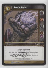 2008 World of Warcraft TCG: The Hunt for Illidan Seer's Signet #222