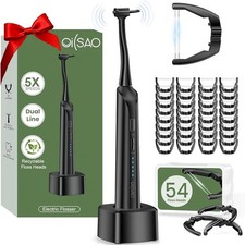 Electric Flosser for Teeth Adults with 54 Refill Heads 5 Speeds 60 Days...