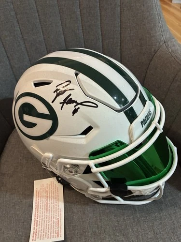 Brett Favre Autographed Lunar SPEED FLEX HELMET Green Bay Packers Radke COA
