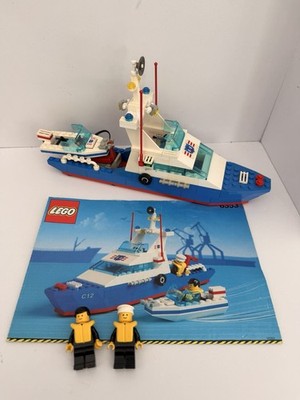 VINTAGE LEGO Coastal Cutter Boat Ship - 6353 - Complete 1991 Town Set