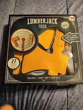 New Sealed Axe Throwing Lumberjack Toss Game Foam Bullseye Target Indoor Outdoor