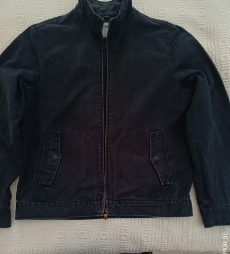 *WOW* Mens Springfield Stylish Navy Blue Lightweight Cotton Jacket Parka Coat L - Picture 2 of 24