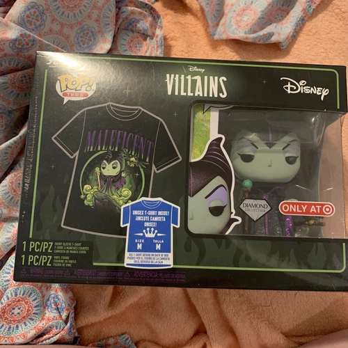 Funko Pop! Tees Maleficent #1082 Diamond Collection With M size T FAST SHIPPING!