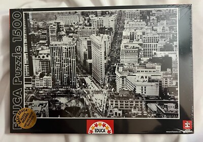 New Educa Puzzle 1500 Piece Jigsaw Puzzle NY City Flat Iron 16000 INTERSECTION