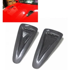 Carbon Fiber Hood Vent Insert Bonnet Air Intake Duct 08-20 For Nissan R35 GTR