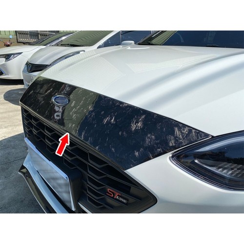 Forge Carbon Fit For Ford Focus MK4 5Dr Front Hood Bonnet Spoiler Trim 1PCS 2020 - Picture 8 of 11