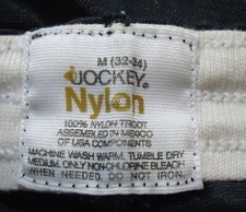 NOS Vtg SHEER Black Nylon Jockey Boxers Briefs Underwear sz M 32/34 No Snaps