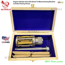 Cylinder Engine Hone Kit 62mm To 88mm Honing Machine includes Honing Stones USA