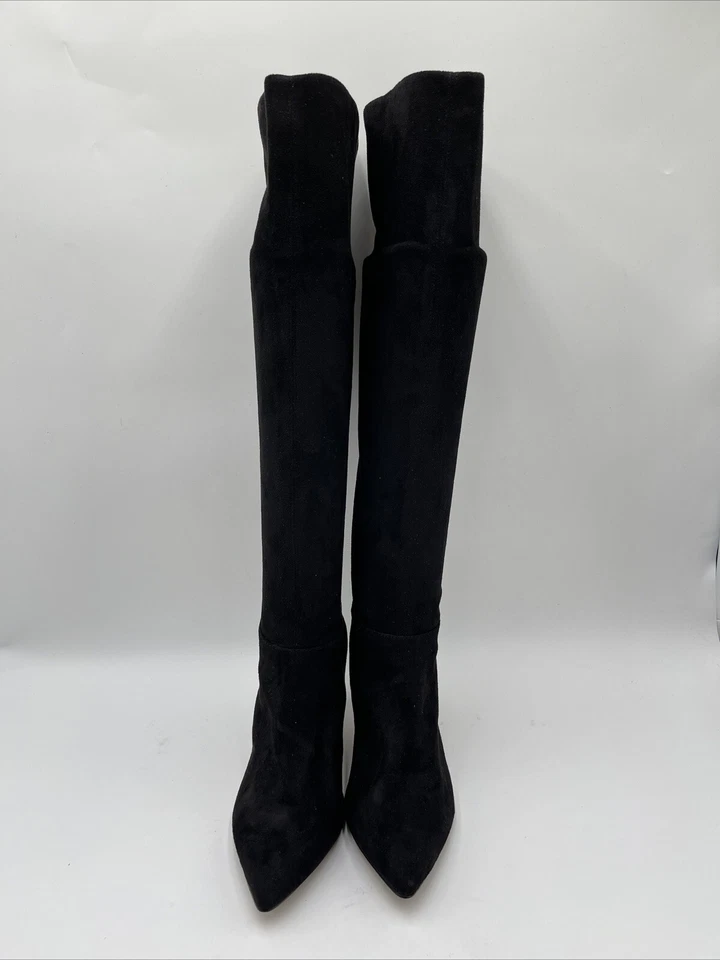 Botas hasta la rodilla BCBGeneration para mujer Marlo imitación gamuza negras talla 7,5 Foto 2 de 4