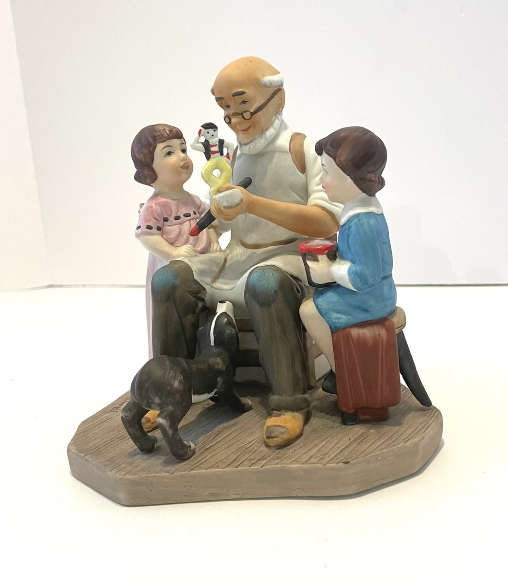 The Toymaker” Norman Rockwell Collector's Club 1980 Figurine Great