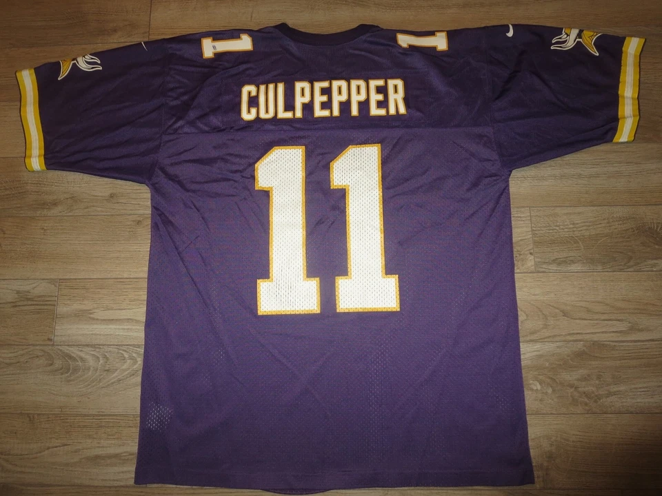 明尼苏达维京人队 #11 Daunte Culpepper NFL 耐克足球球衣 2XL 2X 男式 — 第 2/4 张图片