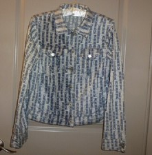 Iceberg Jeans Jacket Italy 38 4 Iceberg Jeans Logo All Over Thr Jacket