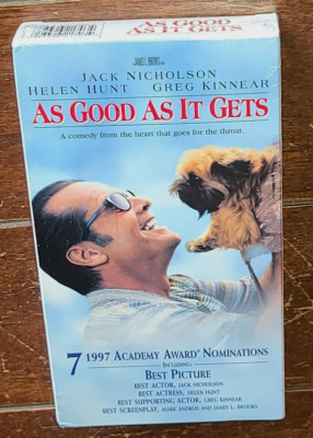As Good as It Gets (VHS, 1998, Columbia) Jack Nicholson/Helen Hunt/Greg Kinnear!
