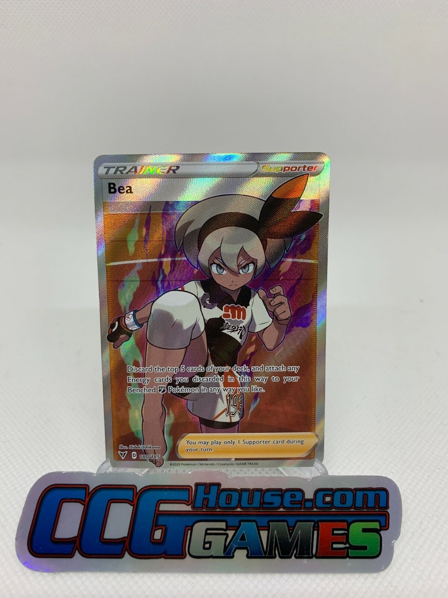 Pokemon Bea Full Art Trainer Card Vivid Voltage Ultra Rare 180/185