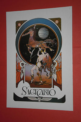 SEBASTIAN MAROTO COLLECTIBLE POSTCARD - Zodiac No. 5 Sagittarius Old Edition