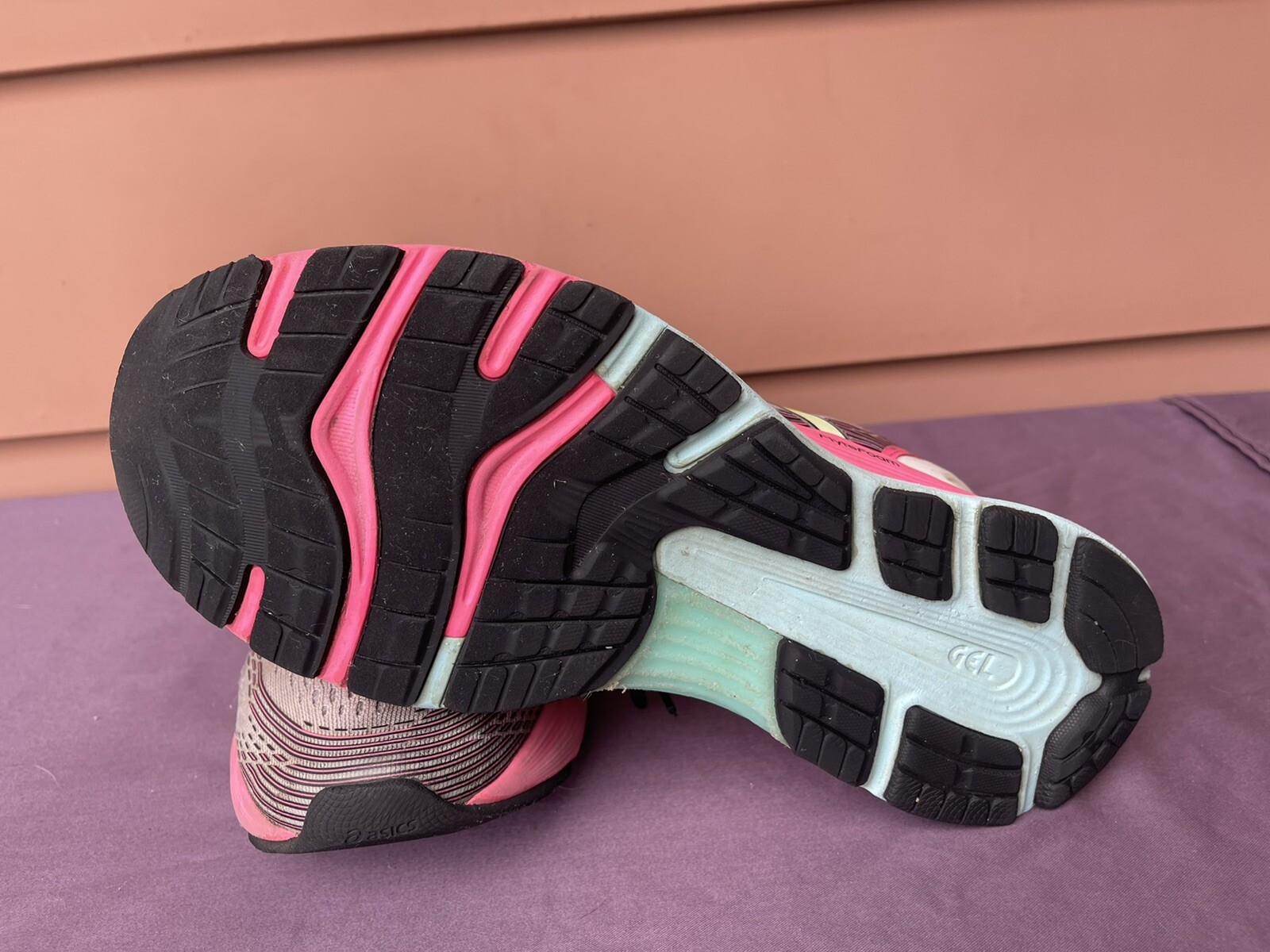 RARE Asics Gel Nimbus 21 1012A502 Women US 9 Pink White Athletic Running Shoe D6 image 9