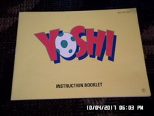 Yoshi NES Nintendo Instruction Manual Only... NO GAME