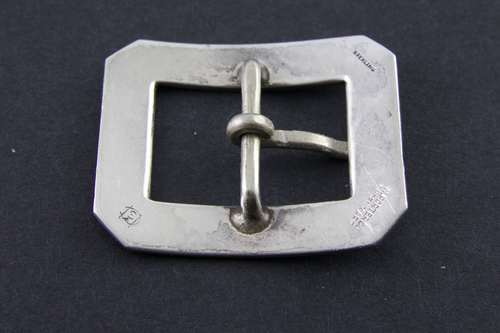John McCabe Silversmith for N. Porter Phoenix AZ Sterling Belt Bridle Buckle - Picture 2 of 7