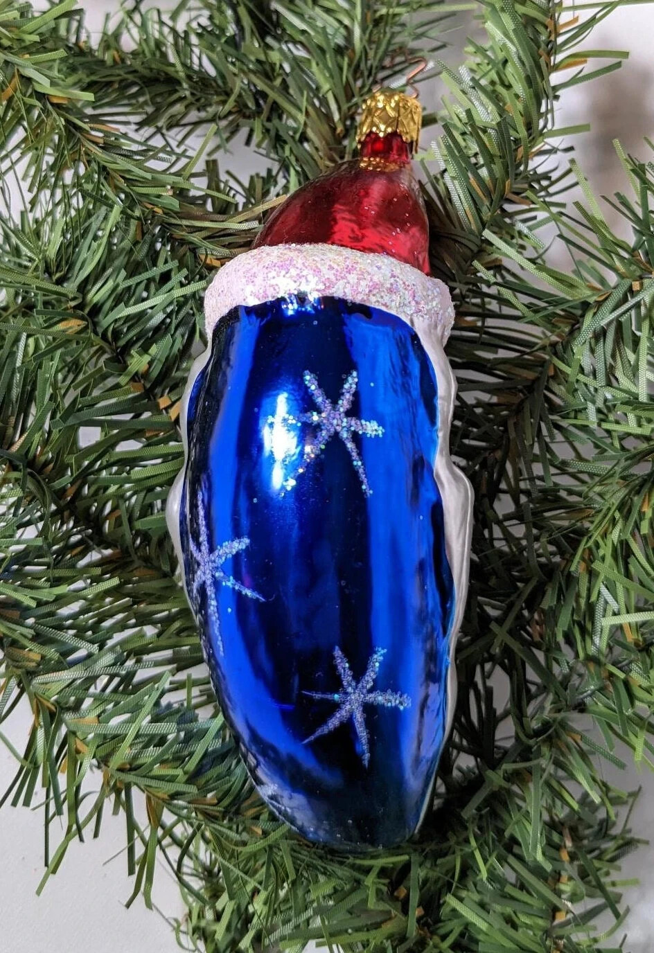 Crescent Moon Santa Claus Inge Glas Retired Old World Christmas