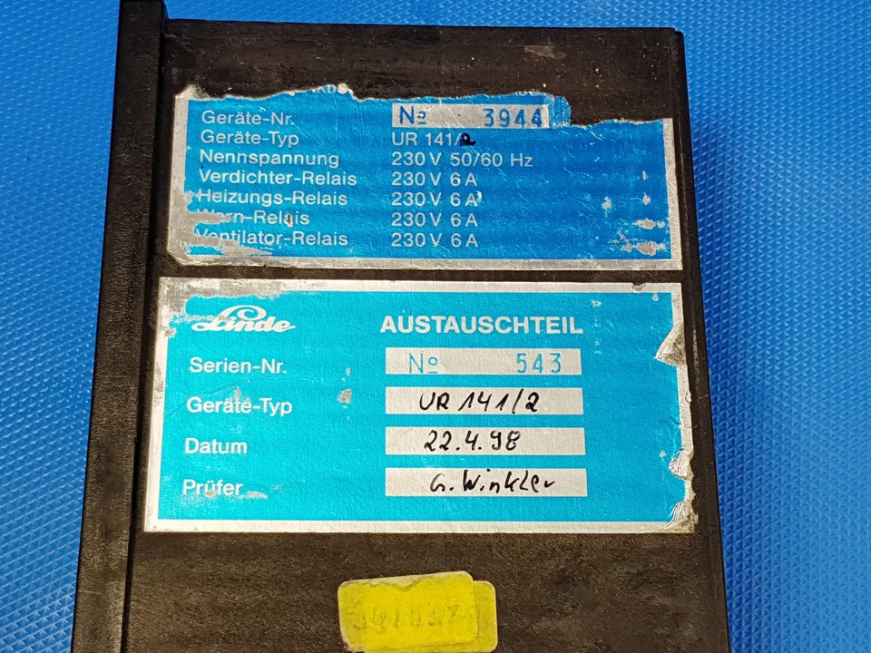 Linde UR 141 /2, Kühlstellenregler Temperaturregler Kühlaggregat  230V Inkl.MwSt - Bild 3 von 4