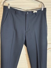 Greg Norman Men s Golf Pants Performance Stretch Flat Front Navy Blue 34x30