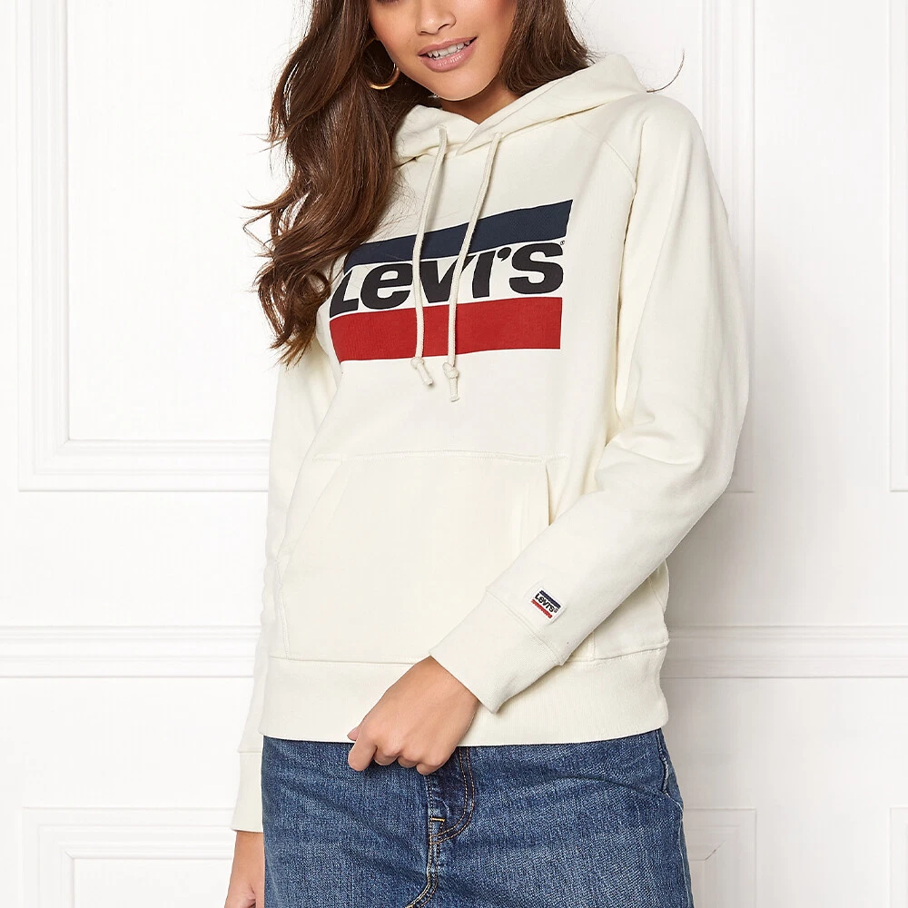 Levi's Women's Graphic Sports Logo Hoodie-Cream White (XS-XL)
Opens in a new window or tab