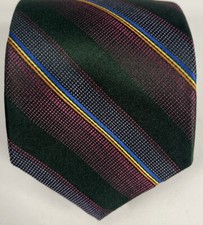 Robert Talbott Best Of Class Multicolor Striped Tie 58x3.25 Handmade In USA
