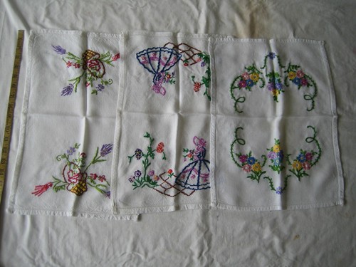 5 Antique embroidery needlework table-top items. - Picture 3 of 5