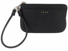 DKNY Small Bryant Zip Wristlet Black