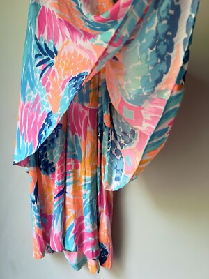 Robe Short (romper) Lilly Pulitzer Edona Break - Taille 6 - Imprimé Multicolore Goombay - Neuf Avec étiquettes
