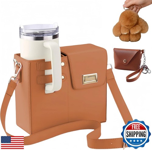 grsxiao.home Outdoor Portable Crossbody Water Bottle Holder, Compatible with