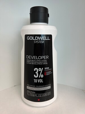 Goldwell System Developer Lotion 3% 10 volume 33.8 oz HOT ITEM!FREE SHIPPING