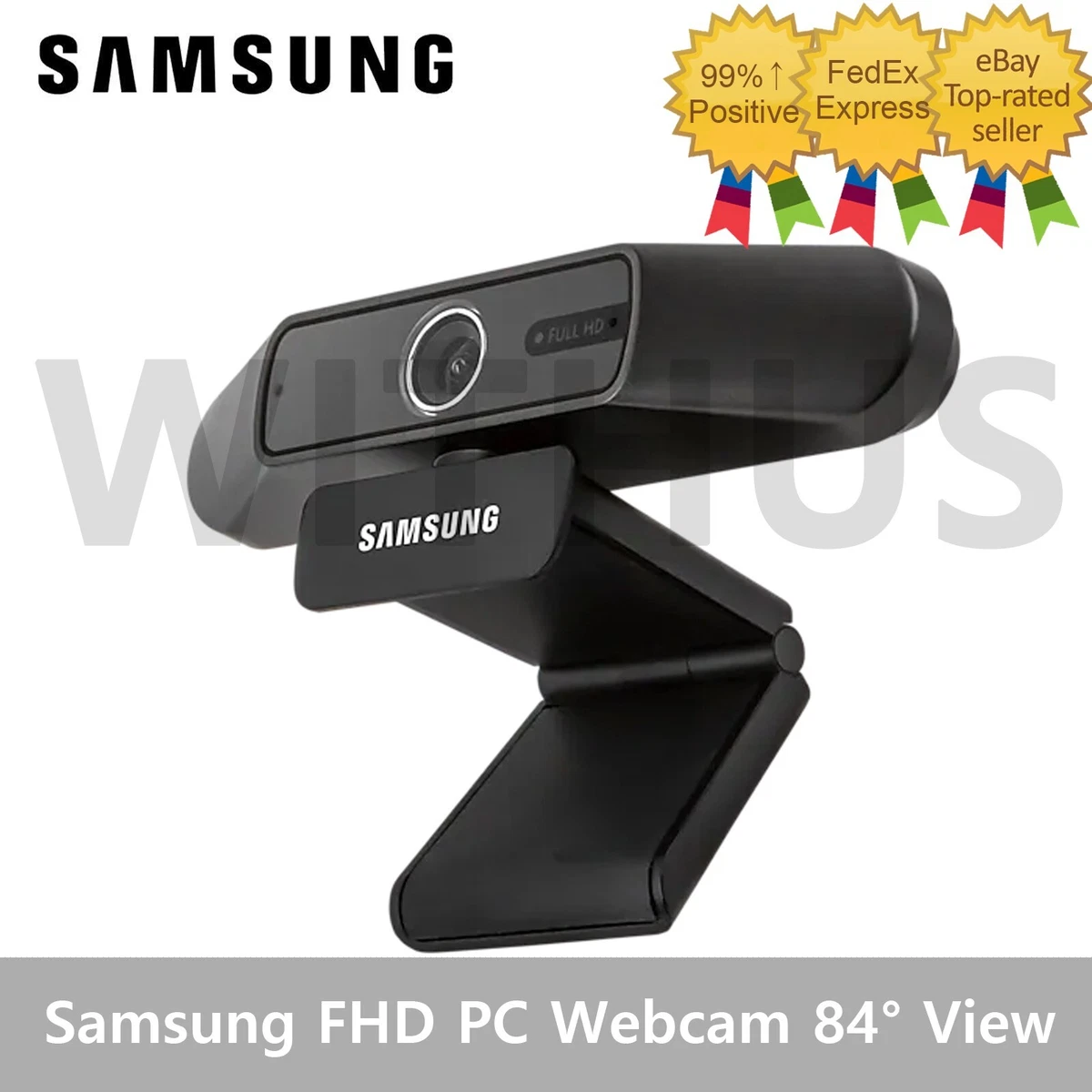 Samsung FHD PC Webcam PC Camera 84° View Stereo Mic 30 fps Auto Focus  SC-FD100B