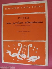 Puccini Sola Perduta Abbandonata from opera Manon Lescaut 1968 Italian Soprano